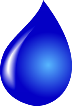 Una grande goccia d'acqua