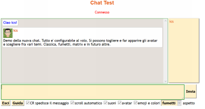 Anteprima della nuova chat